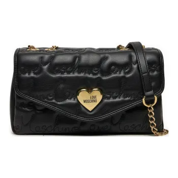 LOVE MOSCHINO Faux Leather Crossbody Bag Shoulder Bag Women's Black
