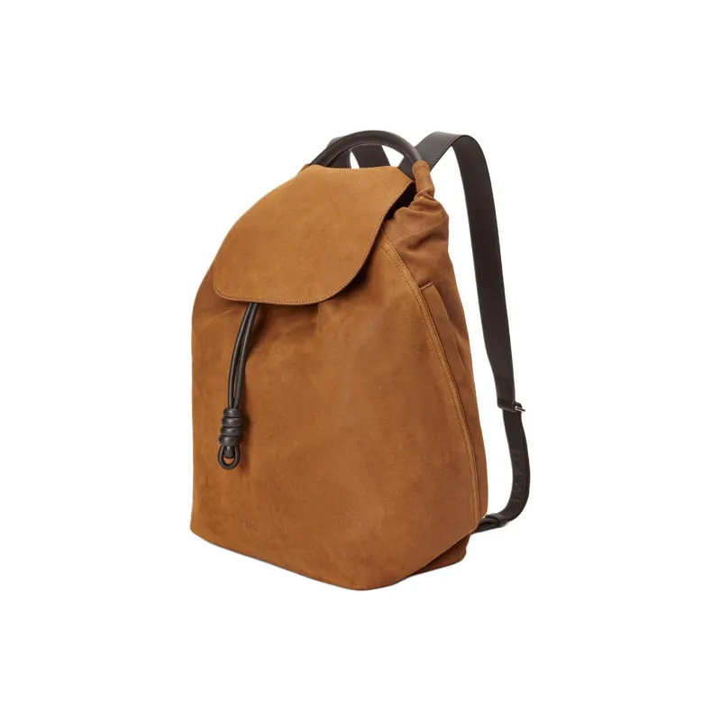 LOEWE Suede Backpack Regular Unisex Cognac-1
