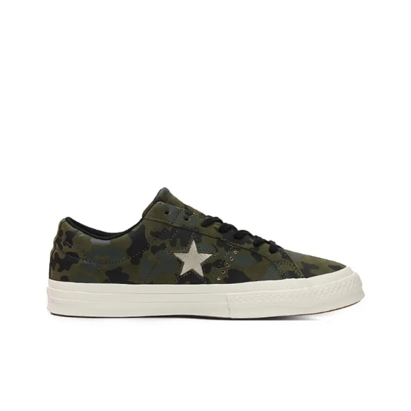 Converse One Star Green Camouflage Printing-1