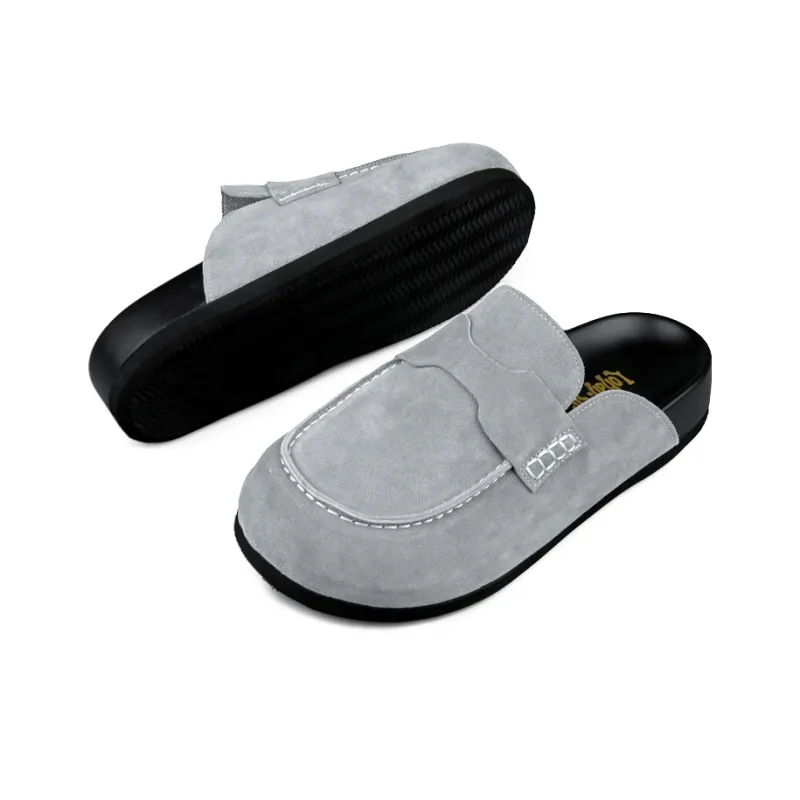LOHAN·SIR Odor Resistant Abrasion Resistant Slip Resistant Wrap toe Slippers Unisex-54