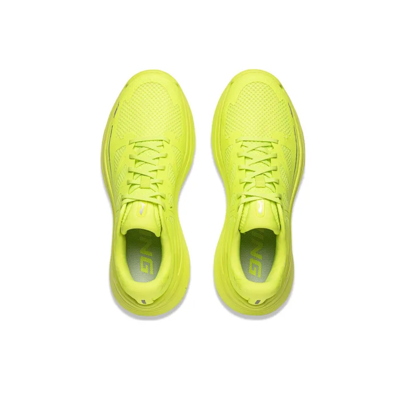 LiNing Ling Yue Cushioning Breathable Low Top Casual Running Shoes Men's Fluorescent Lime Green-3