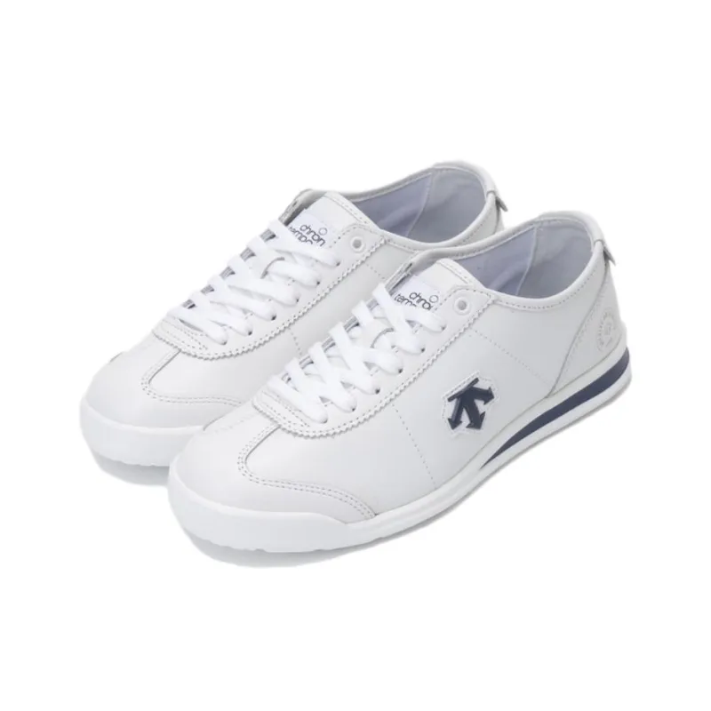 DESCENTE Anti Slip Wear Resistant Low Top Running Shoes Unisex White Blue-1
