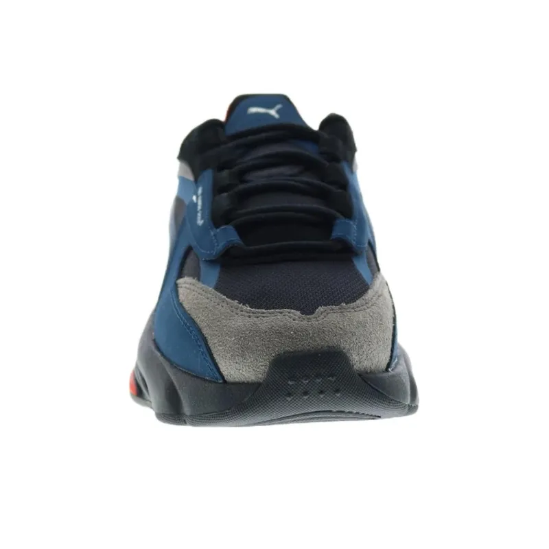 PUMA Rs Connect Cushioning, Slip Resistant, And Abrasion Resistant Low Top Running Shoes Men's Black Blue-3