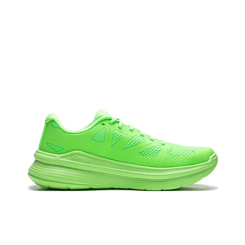LiNing Ling Yue Cushioning Slip Resistant Low Top Running Shoes Men's Neon Green-1