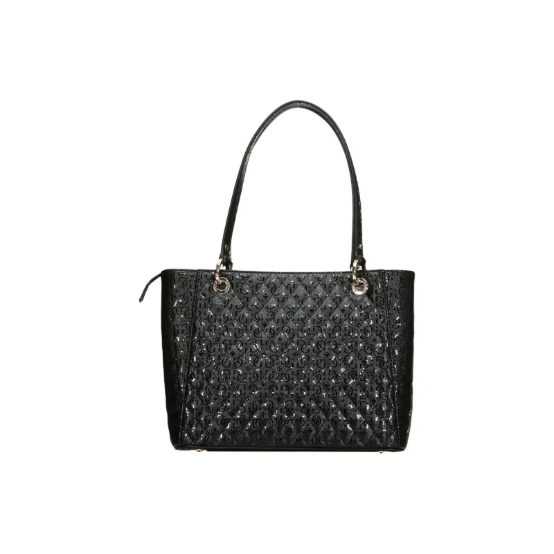 GUESS PU Tote Bag Shopping Bag Shoulder Bags Small Size Women's Black-2