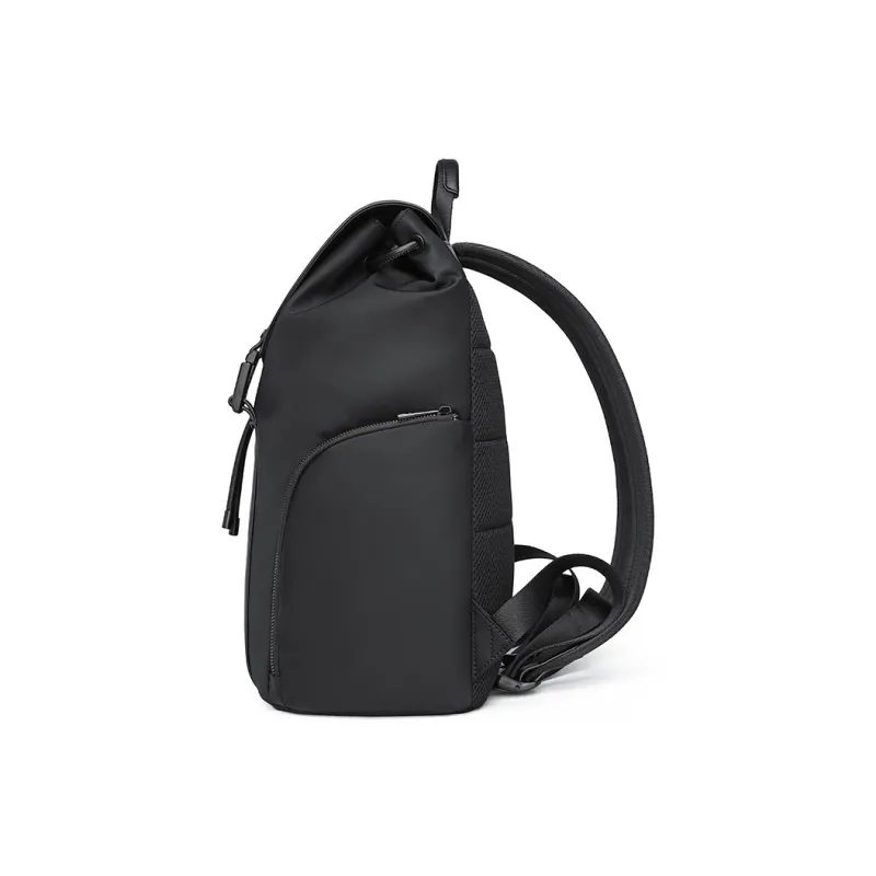 GOLDLION Fabric With Synthetic Leather Backpack Large Size Men's Black-2
