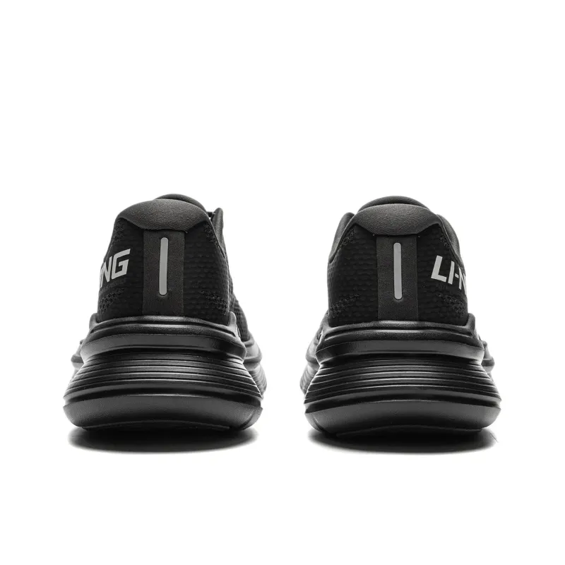 LiNing Ling Yue Anti Slip Wear Resistant Low Top Running Shoes Men's Black-5