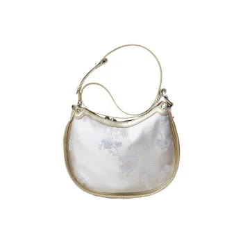 H YXIANG Canvas Canvas Bag Shoulder Bags Regular Women's White/Black