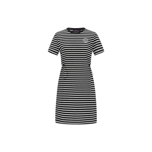 NAVIGARE Short-Sleeved Dresses Women's Night Black