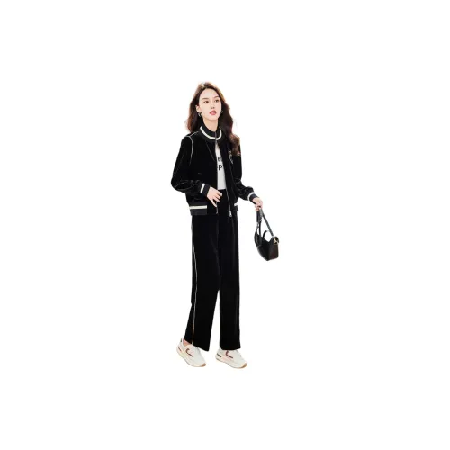 Yi Mengyuan Casual Suits Women's Black