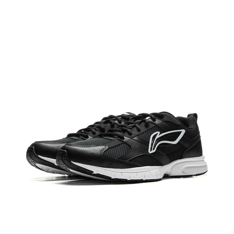 LiNing R037 Shock Absorbers Slip Resistant, Abrasion Resistant, Breathable Low Top Running Shoes Men's Black-2