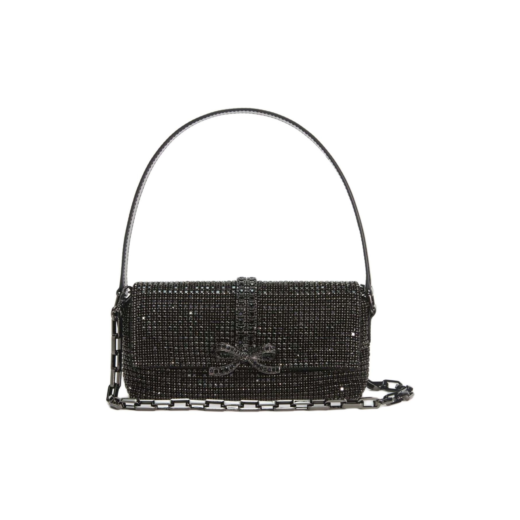 ショルダーバッグ・ポシェット SELF PORTRAIT CROC SHOULDER BAG Self-Portrait カーブ ショルダーバッグ | レッド | FARFETCH JP