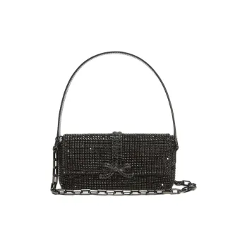 Self portrait Bow Detailed Embellished Top Handle Bag
