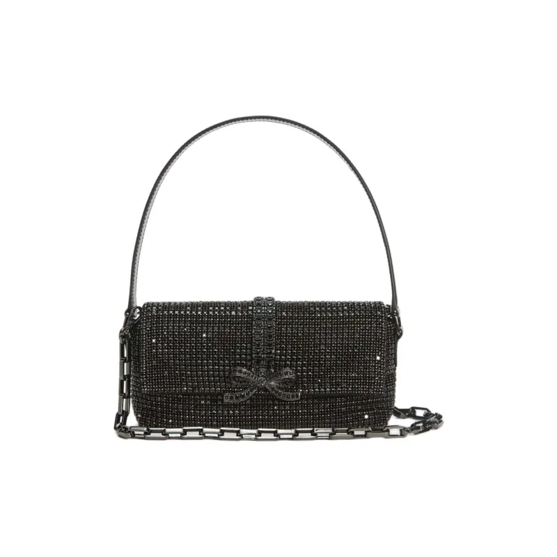 Self portrait Bow Detailed Embellished Top Handle Bag-0