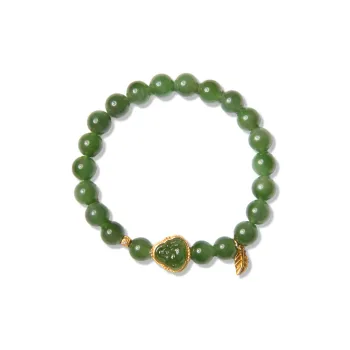 The Call Of The Heart Hetian Jade Bracelets Unisex Jasper