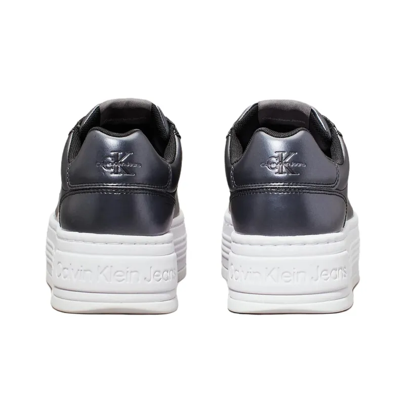 CKJ CALVIN KLEIN JEANS Skateboard Shoes Women's Black-4