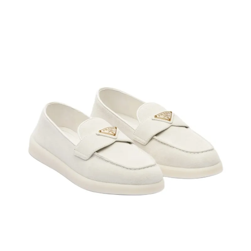 PRADA Loafers Women's Light Gray-2