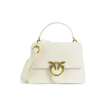 PINKO Calfskin Shoulder Bag Crossbody Bag Handbag Women's White