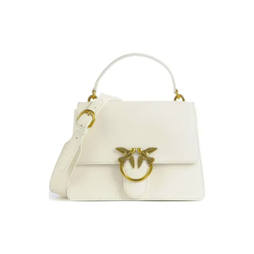 PINKO Calfskin Shoulder Bag Crossbody Bag Handbag Women's White