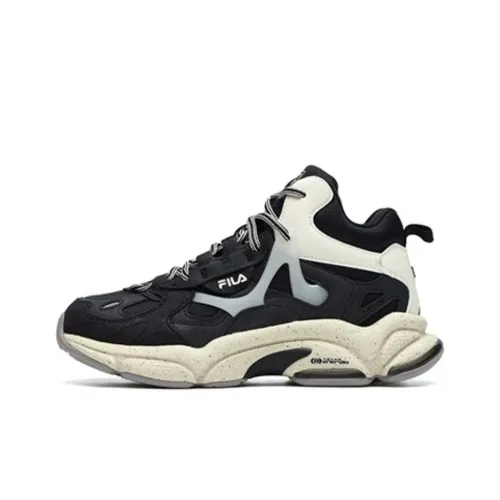 FILA FUSION RJV Cushioning Anti Slip And Wear Resistant Low Top Casual Shoes Women's Black White