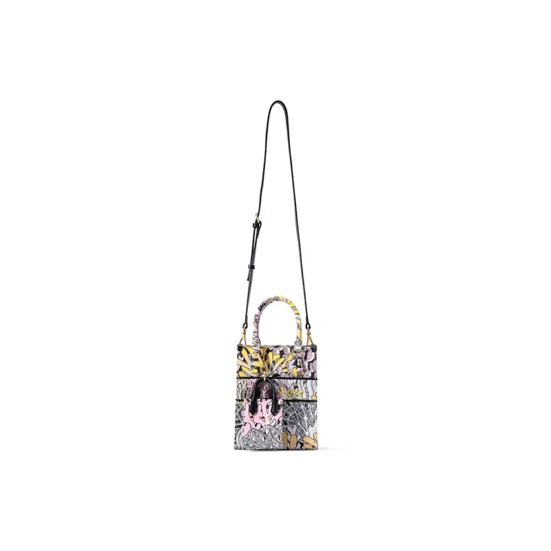 FION Fabric Shoulder Bag, Crossbody Bag, Handbag Regular Women's Pink/Black-5