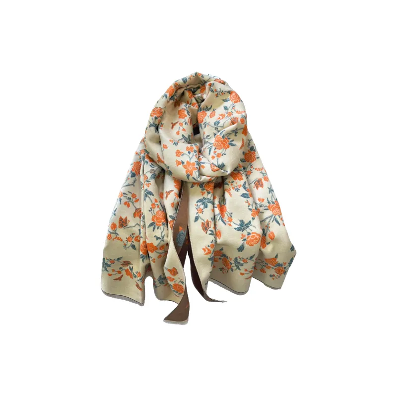 MITHAOL KUSC Faux Cashmere Polyester Knit Scarves Women's-1