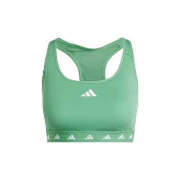 Adidas POWERREACT TRAINING MEDIUM SUPPORT TECHFIT BRA Women's Green
