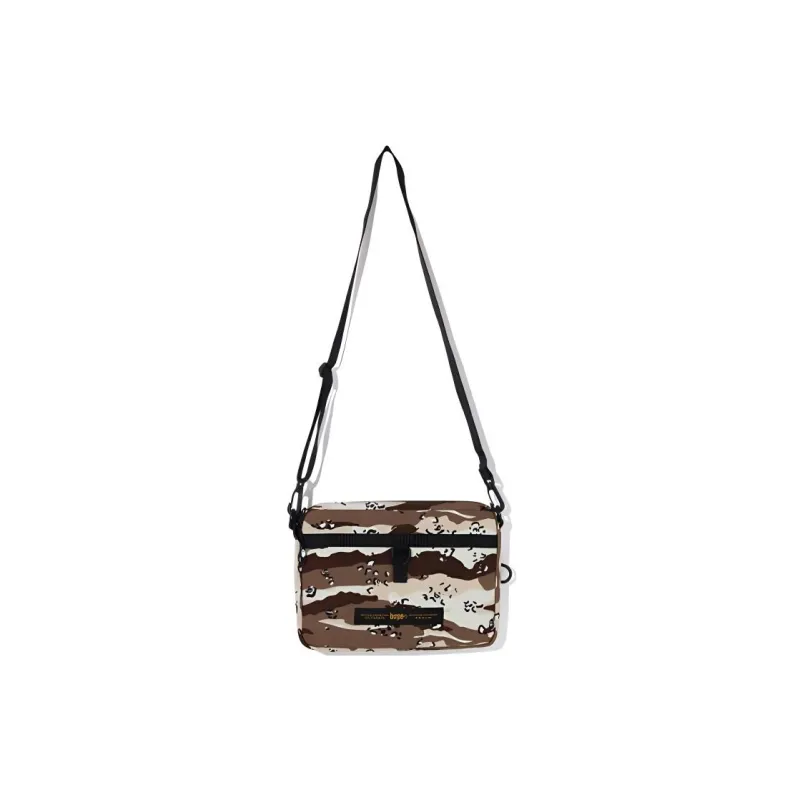 A BATHING APE Cotton Shoulder Bag, Crossbody Bag Unisex Multicolor-6