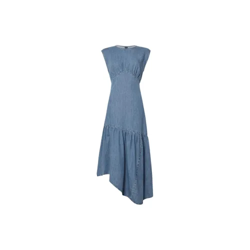 FRAME Sleeveless Dresses Women's Blue