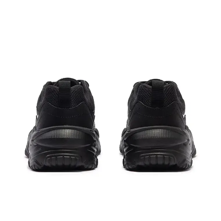 361° Wear Resistant Breathable Height Increasing Low Top Chunky Sneakers Men's Black Silver-3