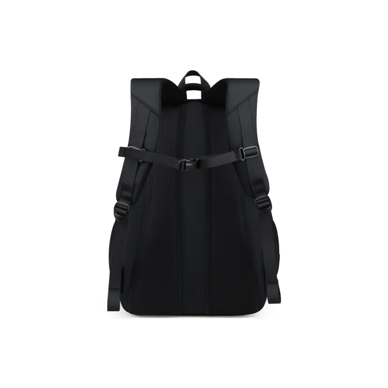EDISON Water Repellent Oxford Fabric Casual Campus Backpack Regular Unisex Black/Gray-3