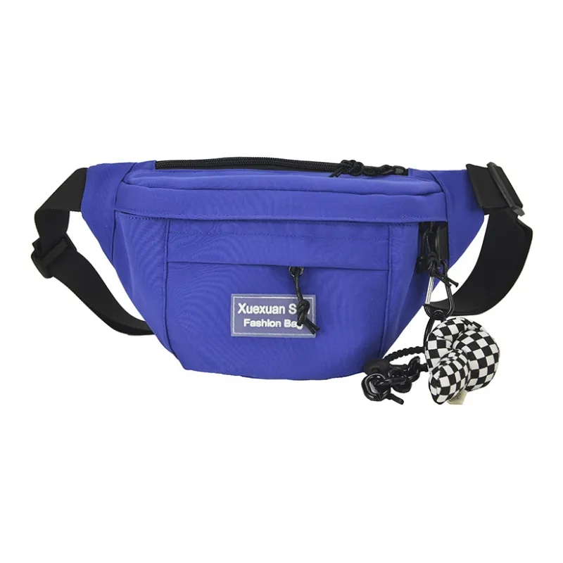 MOK Nylon Sling Bag Regular Unisex Black/Blue/White/Blue/White/Orange-1