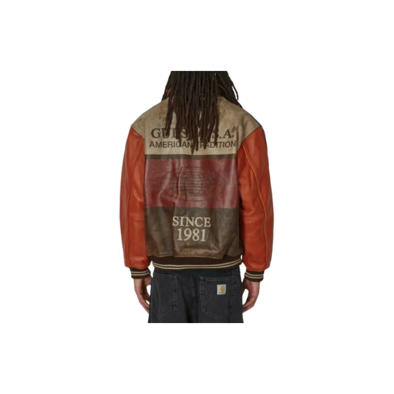 GUESS Jackets Coats Men's Brown-1