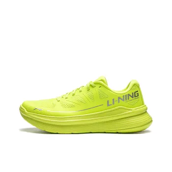 LiNing Ling Yue Cushioning Breathable Low-Top Casual Running Shoes Men's Fluorescent Lime Green