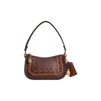 COACH Swinger Glove Tanned Leather Portable Crossbody Bag Shoulder Bag Women's Brown