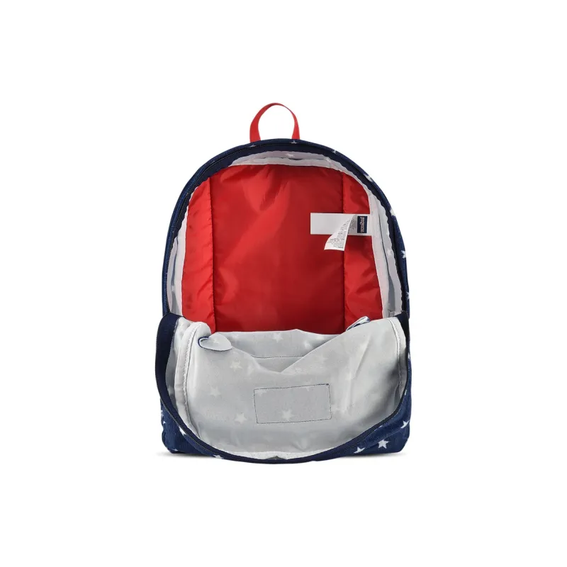 JanSport Fabric Backpack Regular Unisex Blue Background Stars-4