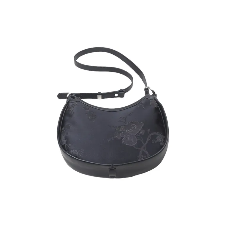 H YXIANG Canvas Canvas Bag Shoulder Bags Regular Women's White/Black-3