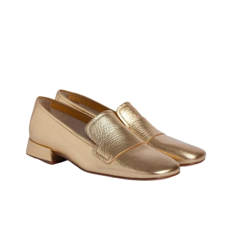Pedro García Loafers Women's Gold-3