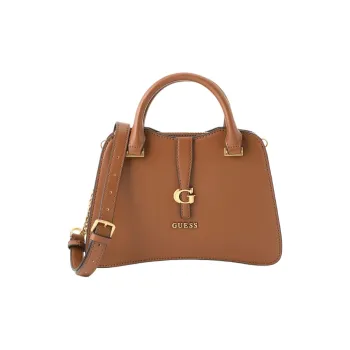 GUESS Polyurethane Shoulder Bag Crossbody Bag Handbag Small Size Women's Brown