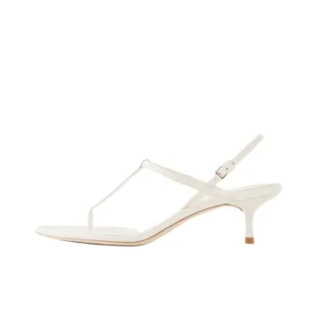 REFORMATION Delphine Strap Sandals 5cm Women's White