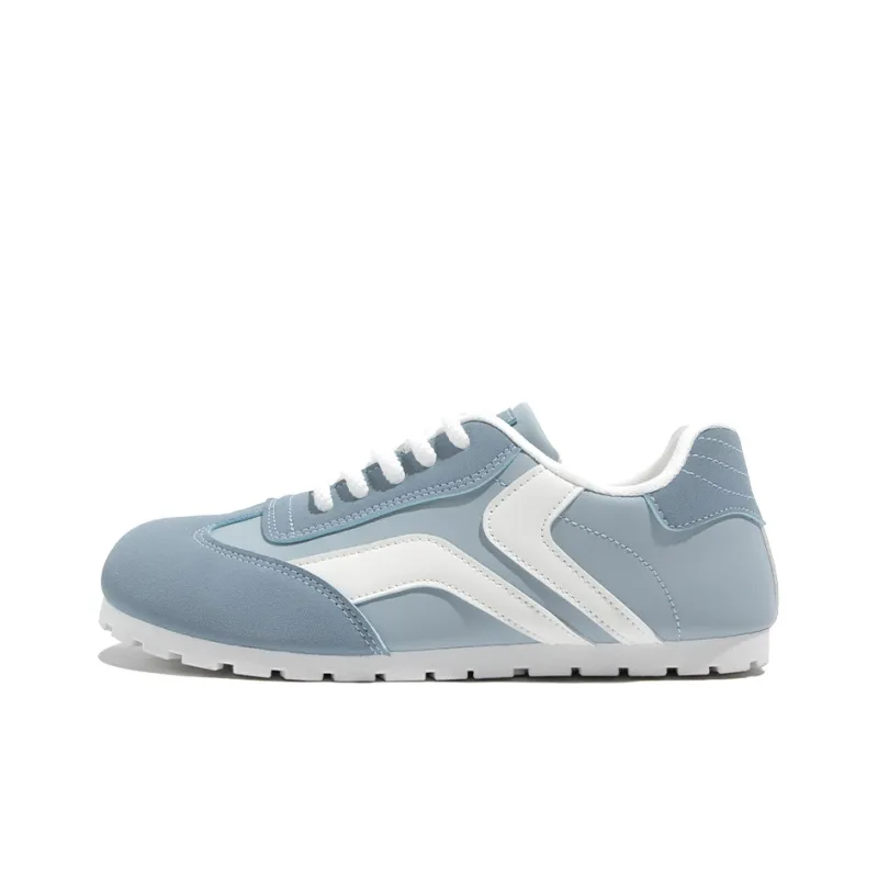 TUOPIN Pie Shoes Skateboard Shoes Women's Low Top Blue-5