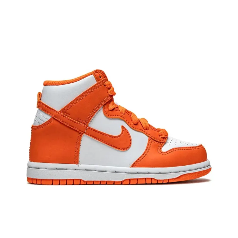 Nike Dunk High White Orange Blaze Varsity Blue-1