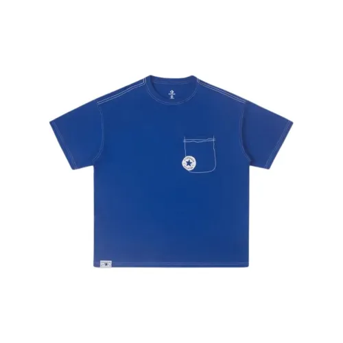 Converse T-Shirts Men Blue