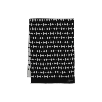 MOSCHINO Logo embroidered Heart jacquard Scarf