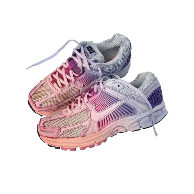 Nike Air Zoom Vomero 5 Slip Resistant Low Top Running Shoes Men's Purple Pink-2