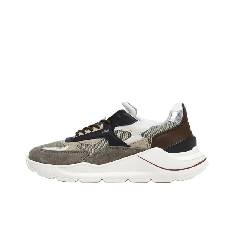 D.A.T.E Low-Top Casual Shoes Men's Army Green-0