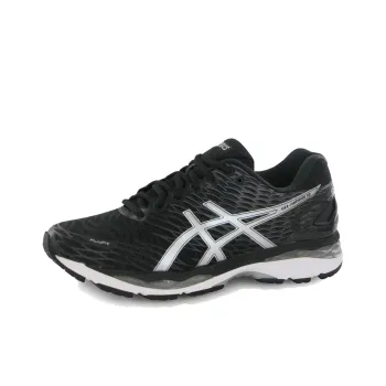 Asics GEL-Nimbus 18 Anti-Slip And Wear-Resistant Breathable Low-Top Running Shoes Women's White Black