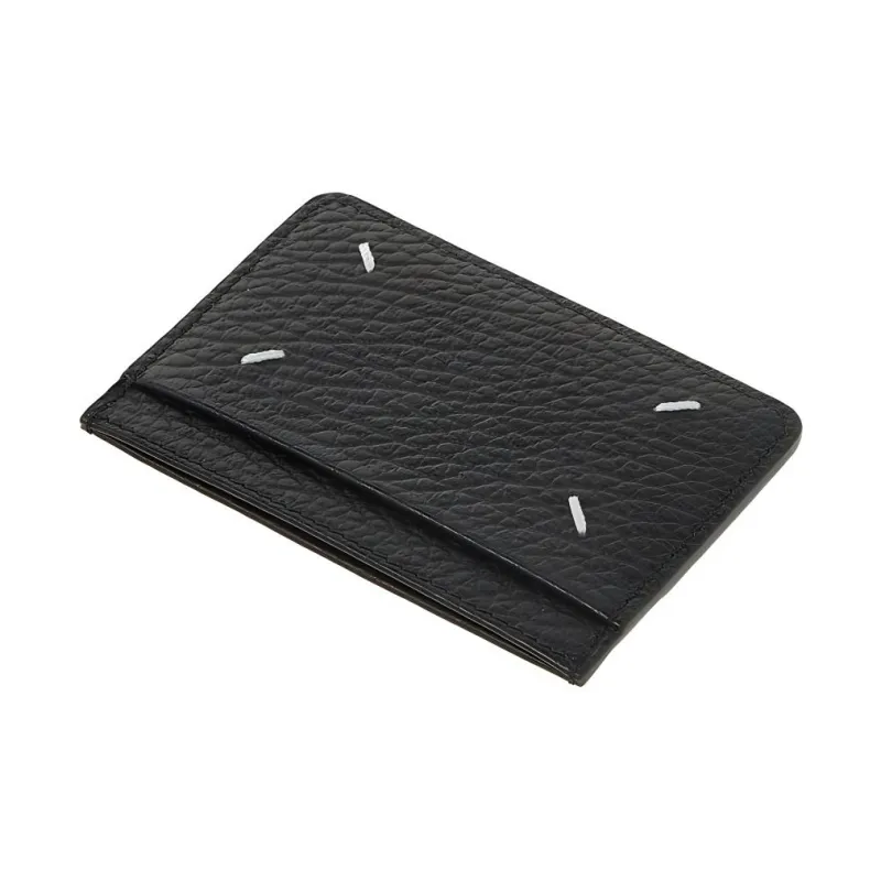 Maison Margiela Leather Card Holder Men's Black-7