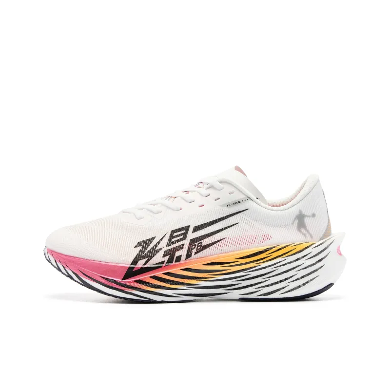 QIAODAN Flying Shadow PB4.0 Running Shoes Women's Low Top Jordan White Neon Pink-0