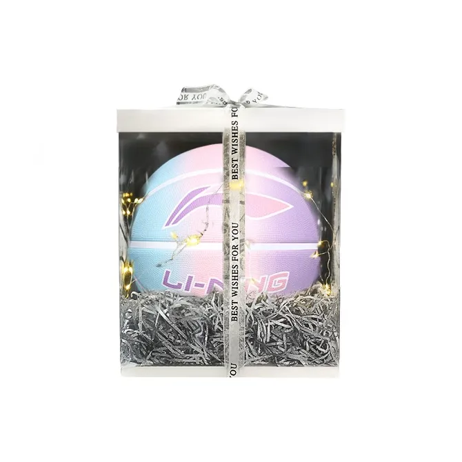 LiNing Rubber Basketball Gradient Rainbow Size 5 Competition-4
